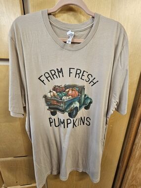 Bella Canvas Tan Farm Fresh Pumpkins Tee